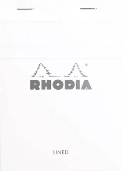 Rhodia head stapled pad white N°13 ruled