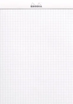 Rhodia head stapled pad white N°16 squar
