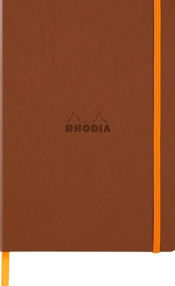 Rhodiarama soft A5 copper dot ivory