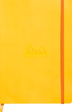 Rhodiarama soft A5 daffodil ruled ivory