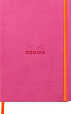 Rhodiarama soft A5 fuchsia ruled ivory