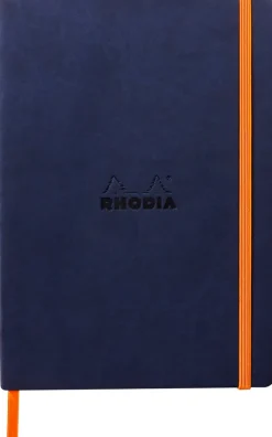 Rhodiarama soft A5 midnight dot ivory
