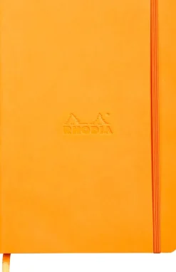 Rhodiarama soft A5 orange dot ivory