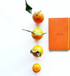 Rhodiarama soft A5 orange ruled ivory