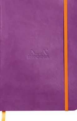Rhodiarama soft A5 purple ruled ivory