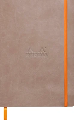 Rhodiarama soft A5 taupe ruled ivory