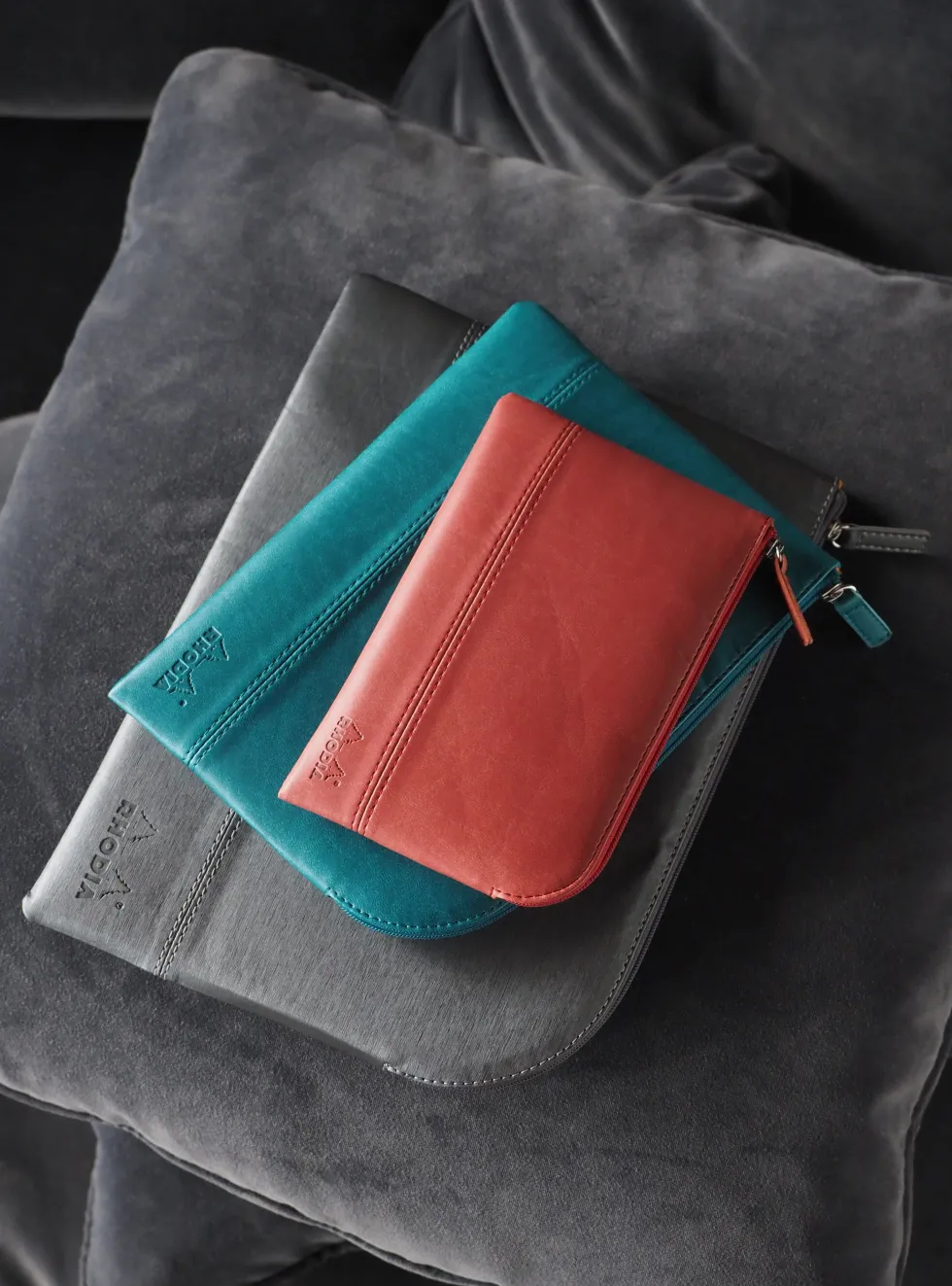 Rhodiarama Zipped Pouch S Peacock