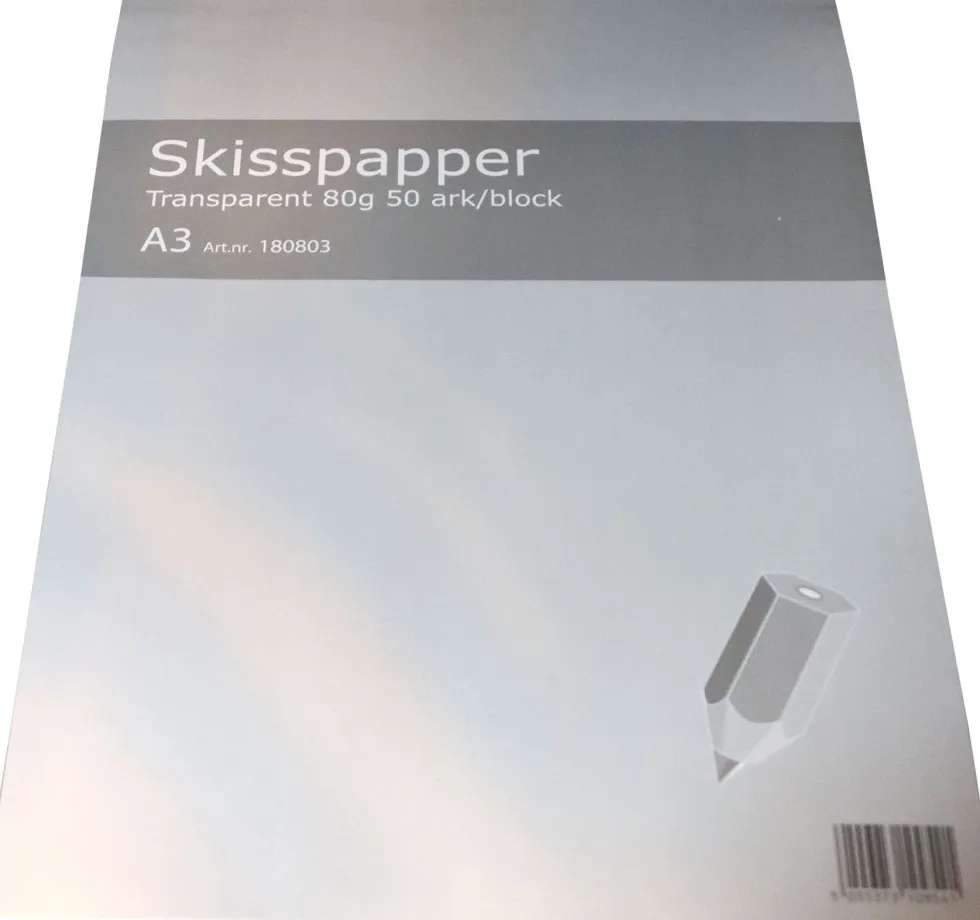 Ritpapper transparent A3 50ark