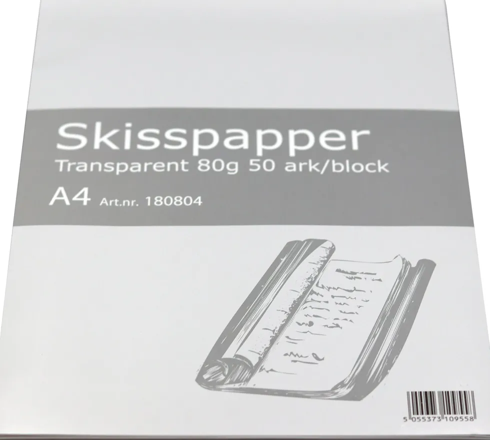Ritpapper transparent A4 50ark