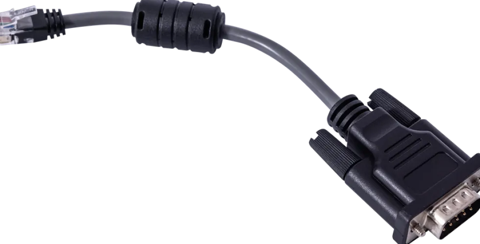 RJ25 to DB9M serial adaptor