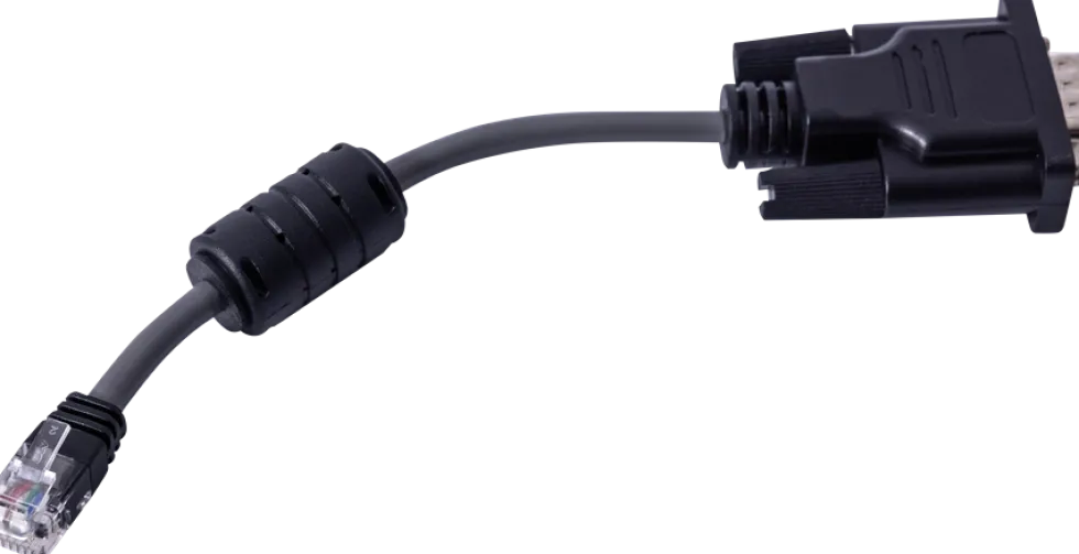 RJ25 to DB9M serial adaptor