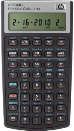 Räknare finans HP 10BII+ (Nordic CD)