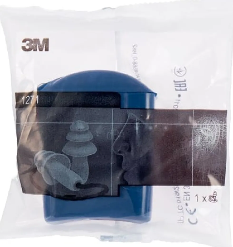 Öronpropp 3M med snöre 1271 1 par