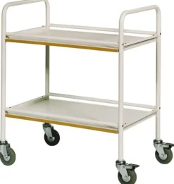Rullbord Vit, 2 hyllplan, 750x500x900mm