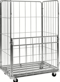 Rullcontainer 4 sidor öppn. långsida