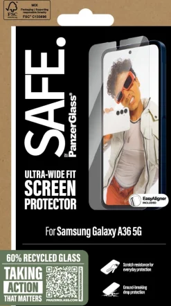 SAFE Screen Protector Galaxy new A36 5G UWF w. Aligner