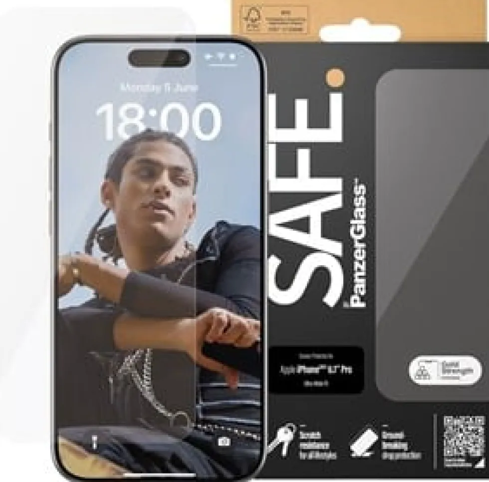 SAFE. Screen Protector iPhone 15 Pro Ultra-Wide Fit
