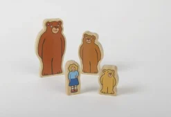 Sagofigurer trä Guldlock 4/fp