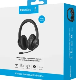 Sandberg Bluetooth Headset ANC+ENC Pro
