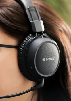 Sandberg Bluetooth Headset ANC FlexMic, Black