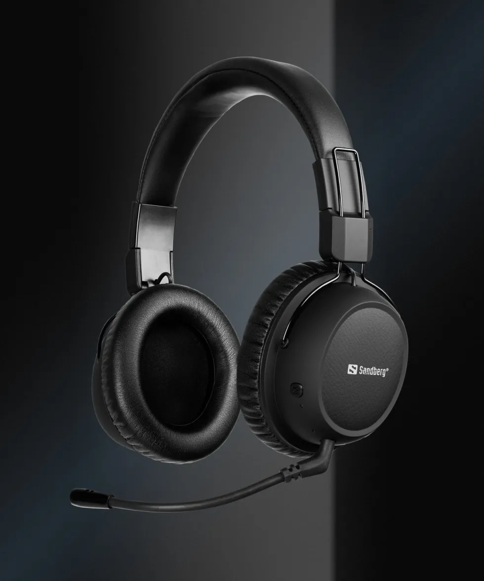 Sandberg Bluetooth Headset ANC FlexMic, Black
