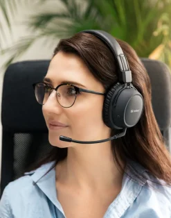 Sandberg Bluetooth Headset ANC FlexMic, Black