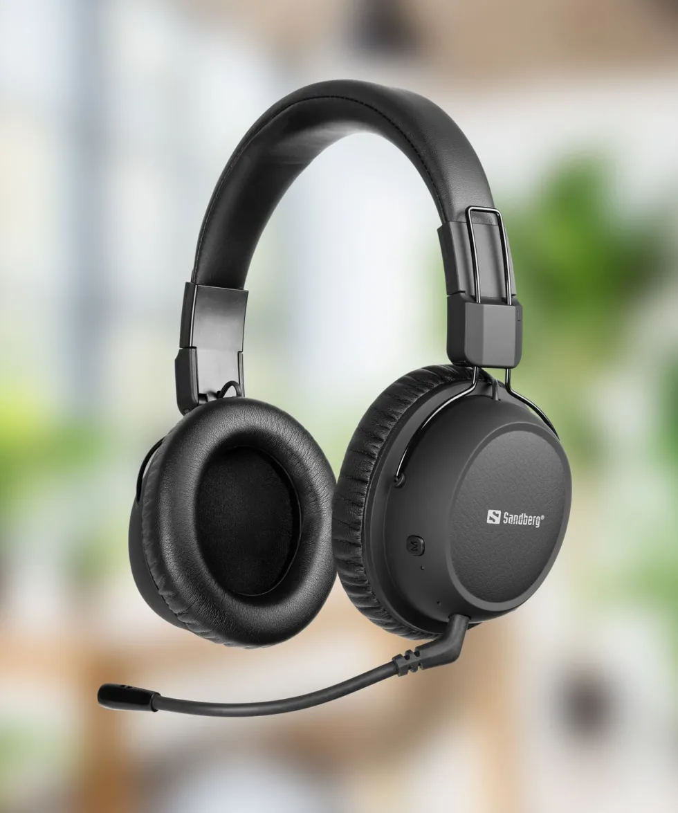 Sandberg Bluetooth Headset ANC FlexMic, Black