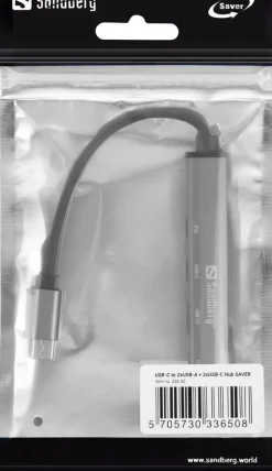 Sandberg USB-C to 3xUSB-A+2xUSB-C SAVER