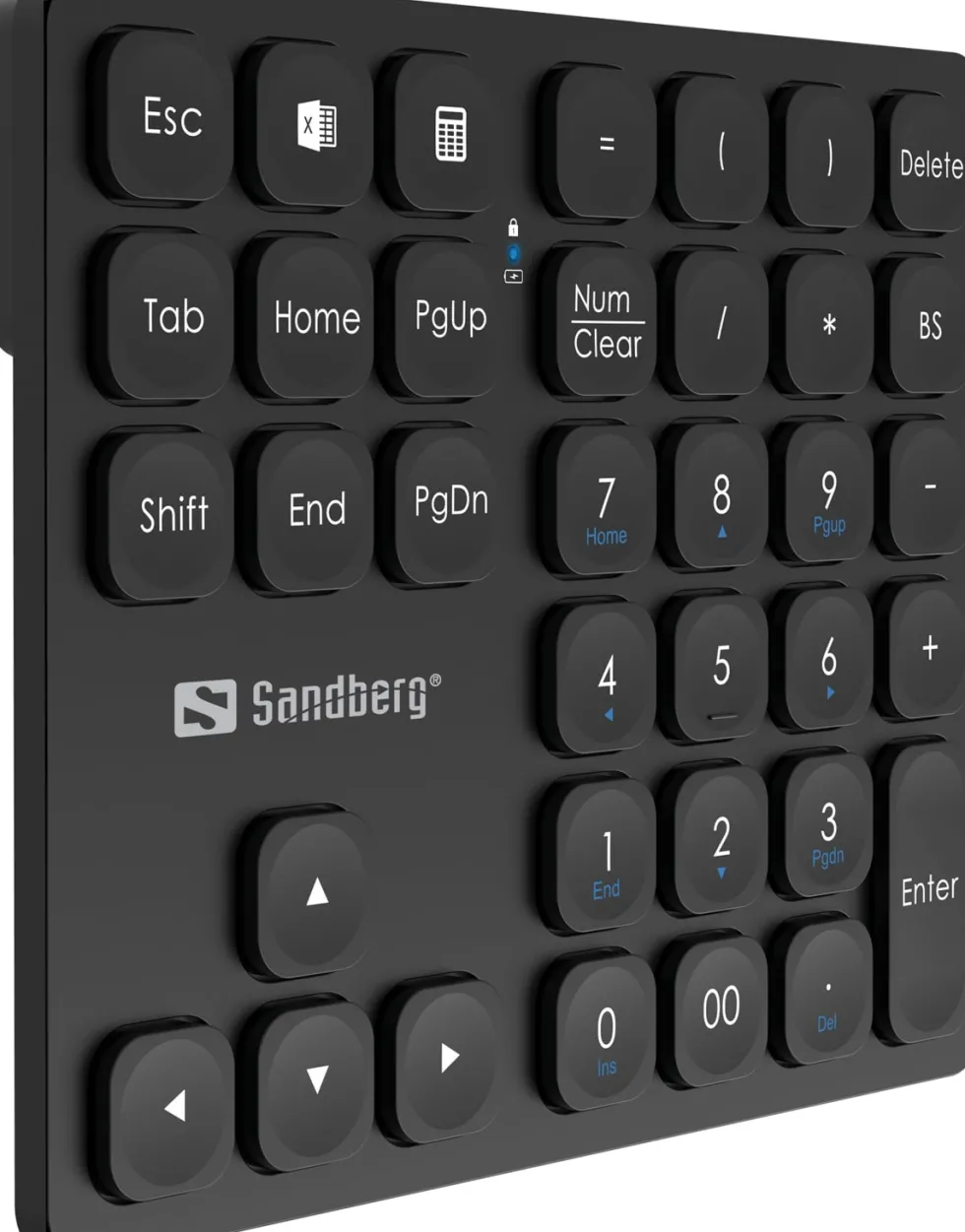 Sandberg Wireless Numeric Keypad Pro, Black