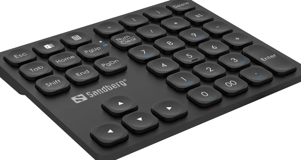 Sandberg Wireless Numeric Keypad Pro, Black