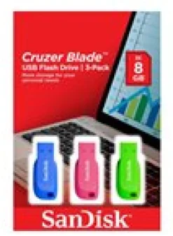 SanDisk Cruzer Blade - USB flash-enhet - 32 GB - USB 2.0 - blå,