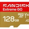 SanDisk Extreme Go - Flash-minneskort - 128 GB - A2 / Video