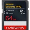SanDisk Extreme PRO - Flash-minneskort - 64 GB - Video Class V30