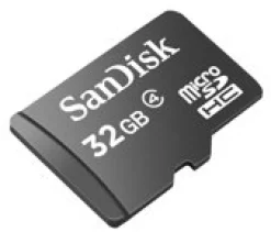 SanDisk - Flash-minneskort - 32 GB - Class 4 - microSDHC - svart