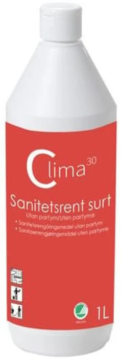 Sanitetsrent CLIMA30 surt oparfymerad 1L