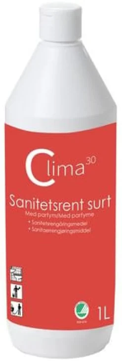 Sanitetsrent CLIMA30 surt parfymerad 1L