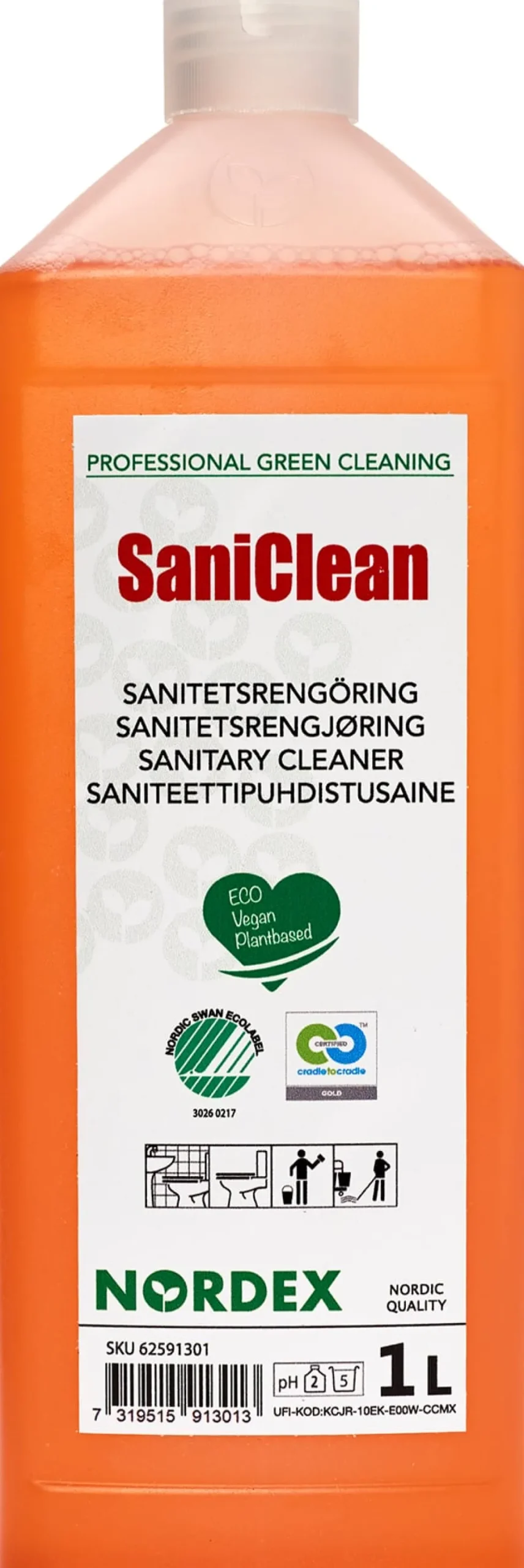 Sanitetsrent NORDEX SaniClean 1L