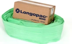 Säckkassett LONGOPAC Mini Bio 40m grön
