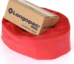Säckkassett LONGOPAC Mini Standard 60m röd
