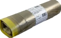 Säck Polynova REG LD Drawstring 125L transparent, 25/rl