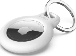 Secure Holder with Keyring - White