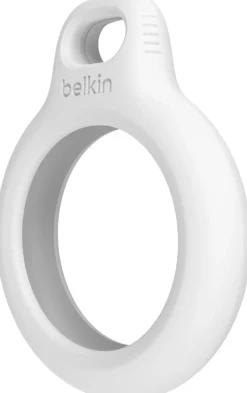 Secure Holder with Keyring - White