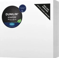 Servett Dunilin 40x40cm vit 45/fp