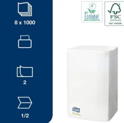 Servett för TORK Xpressnap Premium N4, Extra Mjuk, 1000/FP