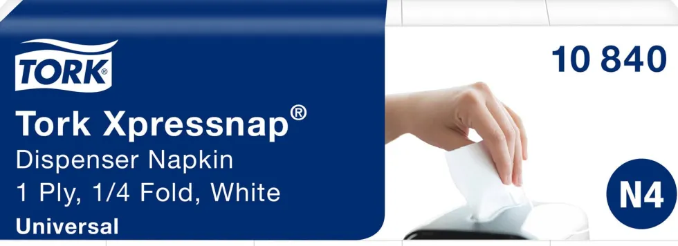 Servett för TORK Xpressnap Universal N4, vit, 1125/FP