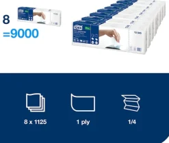 Servett för TORK Xpressnap Universal N4, vit, 1125/FP