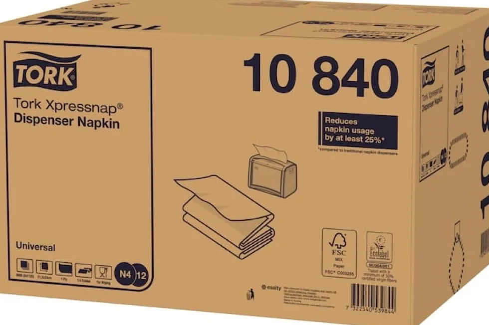 Servett för TORK Xpressnap Universal N4, vit, 1125/FP