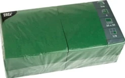 Servett 3-lags 33x33cm mörkgrön 250/fp
