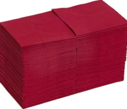 Servett 3-lags 24x24cm vinröd, 250st