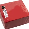 Servett PRONAPPE 20x20cm röd 50/fp